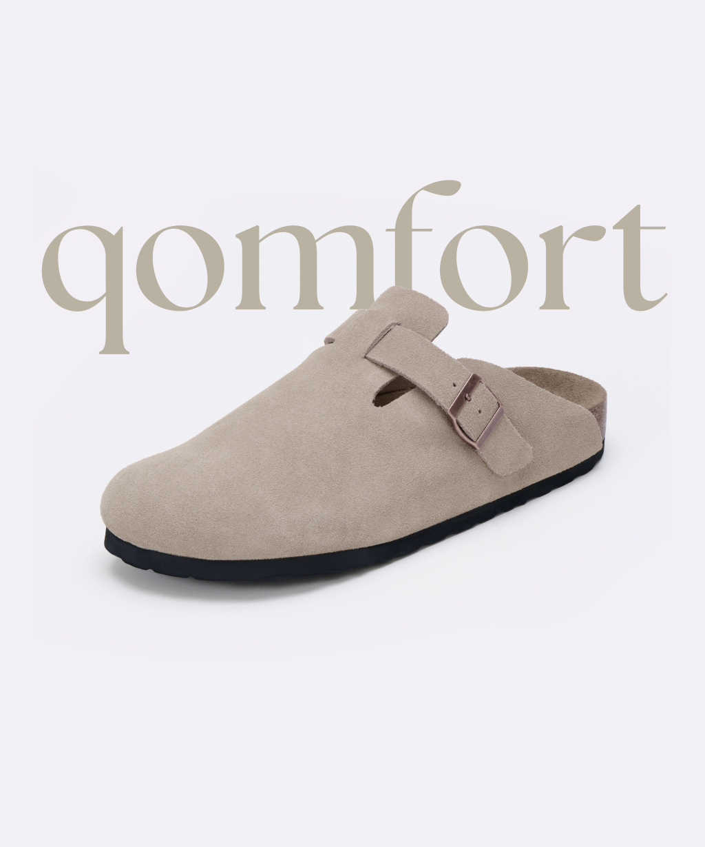 The Premium Suede Clog in Slate