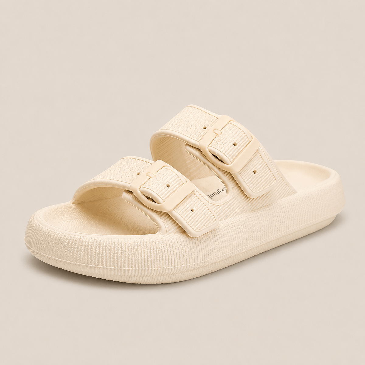 The Pillow Sandal in Cream