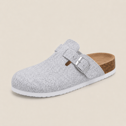 The Premium Felt Clog in Light Grey