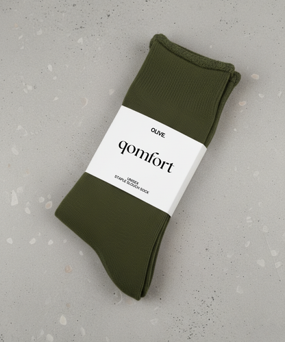 Staple Socks (4-Pack): Olive pair
